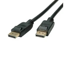 ROLINE 11.04.5813, 5 m, DisplayPort, DisplayPort, Kištukas, Kištukas, Juoda