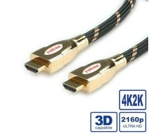 Kabelis Roline HDMI - HDMI 1m auksinė (JAB-3027868)