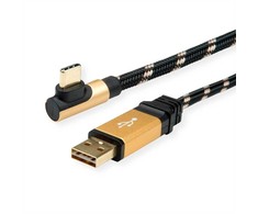 Oem Roline USB-A – USB-C USB laidas, 1,8 m juodas (11.02.9061)