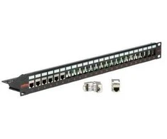 Roline ROLINE 19Zoll Keystone Patchpanel 24Port Cat6 ekranuotas juodas be modulio - 26.11.0360