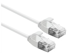 Roline Patchcord ROLINE data center UTP kat. 6A (klasa EA), LSOH,slim, balta, 0,5m