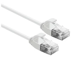 Roline Patchcord ROLINE data center UTP kat. 6A (klasa EA), LSOH,slim, balta, 0,5m