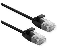 ROLINE 21.15.3956, 3 m, Cat6a, U/UTP (UTP), RJ-45, RJ-45, Juoda