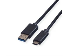 USB kabelis Roline USB-A - 0,5 m Juodas (11.02.9010)