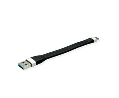 ROLINE 11.02.9014, 0,11 m, USB A, USB C, 3.2 Gen 1 (3.1 Gen 1), 5000 Mbit/s, Rūšiuoti