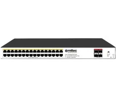Šakotuvas Ernitec 36-Port Gigabit Managed Layer 3 PoE Switch, 32 Gigabit