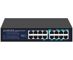 Šakotuvas Switch Lanview LVN-1U-16PORT Gigabit (LVN-1U-16PORT-1G)