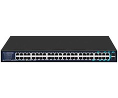 Šakotuvas Switch Lanview LVN-1UMOUNT (Unmanaged 48-Port RJ45 With 2)