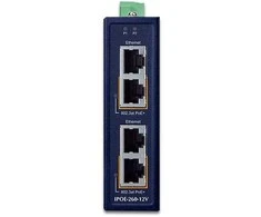 Šakotuvas Planet PLANET Industrial 2-port 10/100/1000T Gigabit Ethernet (10/100/1000) Obsługa PoE Mėlyna