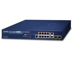Šakotuvas SWITCH PLANET GS-5220-8P2T2S 8X 1GB BASE-T/2X 1GB BASE-T/2X 1GB BASE-X SFP ZARZĄDZALNY L2+ GIGABIT