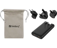 Sandberg 4in1 TravelCharger 65W Juodas