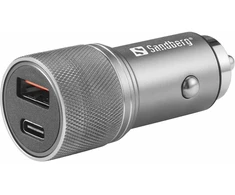 „Sandberg“ automobilinis įkroviklis 1xQC3.0 + 1xUSB-C 48W