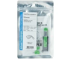 Šakotuvas Smart Keeper Smartkeeper SmartKeeper Mini "USB-B Port" Blocker grün 4 Stk.+Key