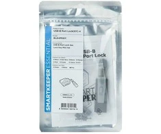 Šakotuvas USB Prievado Blokatorius - SmartKeeper BL04PKGY 4 x USB B-Prievado Blokatoriai su Užrakto Rakteliu Pilkas