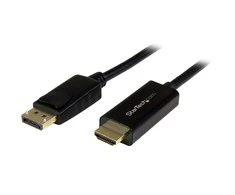 StarTech DP2HDMM2MB DisplayPort adapterio kabelis DP1.2 kištukinis HDMI 1.4 lizdas, 2m, juodas