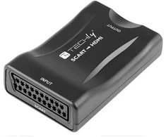 TECHLY kompaktiškas konverteris iš SCART į HDMI skaleris 720p/1080p