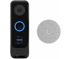 UBIQUITI G4 DOORBELL PRO POE RINKINYS Juodas PREMIUM UNIFI DURŲ SKARPAS SU INTEGRUOTU POE IR POE varpeliu, skirtu MONTAVIMUI „Plug and Play“