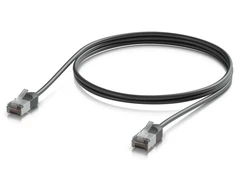 Ubiquiti Patchcord, Cat 6a, F/UTP, 1m, juoda (UACC-CABLE-PATCH-OUTDOOR-C6A-1M-BK)