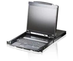 Valiklis Aten Dual rail + Dual Console 19" UK KEYBOARD