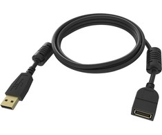 Kabelis USB Vision TC-2MUSBEXT-BL kabelis USB USB 2.0 2 m USB A Juodas