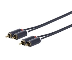 VivoLink RCA (Cinch) x2 - RCA (Cinch) x2 laidai 0,5 m judas (PRORCARCA0,5)