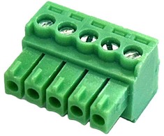 VivoLink 5 PIN Žalias „Phoenix“ tipo jungtis