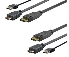 Kabelis VivoLink Rodyti Uostas - HDMI 5m juoda (PROHDMUSBDP5)
