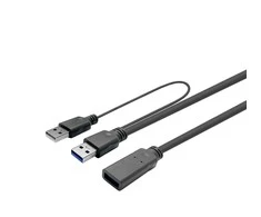 VivoLink USB laidas 2x USB-A – USB-A 10 m juodas (PROUSB3AAF10C)