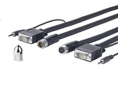 VivoLink D-Sub (VGA) - D-Sub (VGA) kabelis 10 m juodas (PROVGASCW10)