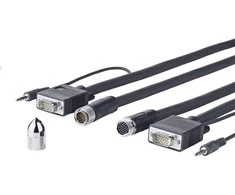 VIVOLINK PROVGASCW15 Pro VGA + Audio Cross Wall 15M high flexible 1920*1200 EDID 15pins pass-through triple shielding - ( > Cables > Monitorius > Pro VGA Cross Wall)