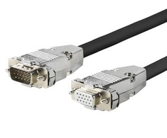 MicroConnect Pro - VGA-Verlängerungskabel - HD-15 VGA m bis W - 5 m - geformt - Cable - Digital/Ekranas/Video