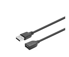 USB kabelis VivoLink USB-A - USB-A 10 m Juodas (PROUSBAAF10)