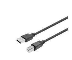 VivoLink USB laidas USB-A - micro-B 15 m juodas (PROUSBAB15)