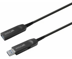 USB kabelis VivoLink USB-A - USB-A 5 m Baltas- juodas (PROUSB3AAF5)
