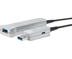 Kabelis USB VivoLink USB-A - USB-A 30 m Baltai-juoda (PROUSB3AAF30)