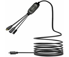 Kabelis USB VivoLink PROUSBCHDMIUSB3-7.5 USB-C HUB su USB3.0 7.5m Juodas (USB-C HUB Cable with USB3.0 &amp;)