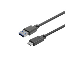 Kabelis USB VivoLink USB-C - USB-A 2 m Juodas (PROUSBCAMM2)