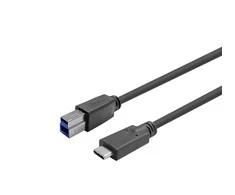 Kabelis USB VivoLink USB-C - USB-B 7.5 m Juodas (PROUSBCBMM7.5)