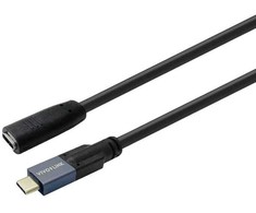 Kabelis USB VivoLink PROUSBCMF2 USB-C męski na żeński 2 m USB 3.2 Gen 2 Juodas