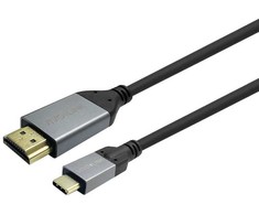 Kabelis USB VivoLink PROUSBCHDMIMM2 adapteris USB C HDMI laidams 2 m Juodas