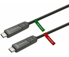Kabelis USB VivoLink USB-C - USB-C 12.5 m Juodas (USB-C to USB-C Cable 12.5m)