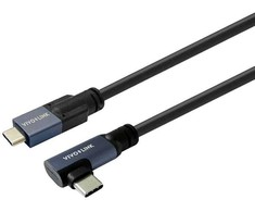 Kabelis USB VivoLink USB-C - USB-C 1 m Juodas (USB-C to USB-C Cable 1m)
