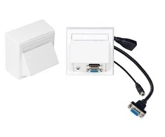 „VivoLink Vivolink WI221192“ maitinimo lizdas HDMI + VGA + 3,5 mm baltas