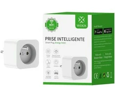 WOOX R6128 išmanusis lizdas su energijos matavimu ir įžeminimo kontaktu, WiFi, 16A, PL kištukas