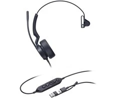 Ausinės Yealink UH44 Mono Teams USB-C/A
