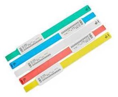 Zebra Z-Band UltraSoft, ligoninės apyrankė, raudona, balta, vienspalvė, lipni, 27,9 cm (11'')