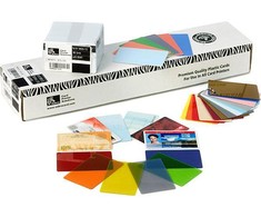 Zebra 500 vnt. PVC kortelių, 30 mln. sidabro spalvos