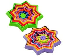 3D magiška žvaigždė fidget antistresinis žaislas - Žalia