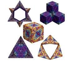 3D magnetinis kubas, margas