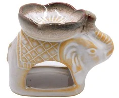 Aliejinė smilkalinė Drambliukas, 7x9x6 cm - Mėlyna